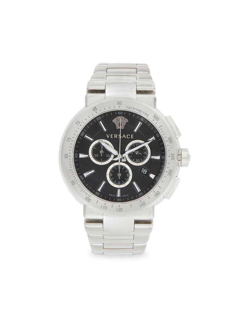 商品Versace|46MM Stainless Steel Chronograph Watch,价格¥7543,第1张图片