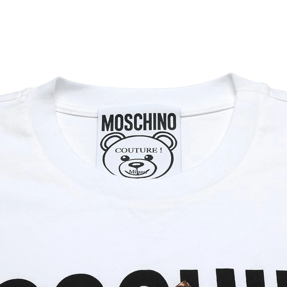 MOSCHINO 白色女士T恤 DV0703-0440-1001 商品