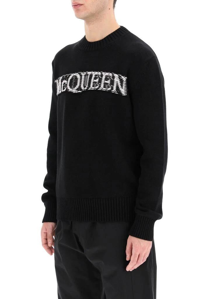 商品Alexander McQueen|Alexander mcqueen logo intarsia sweater,价格¥3482,第4张图片详细描述