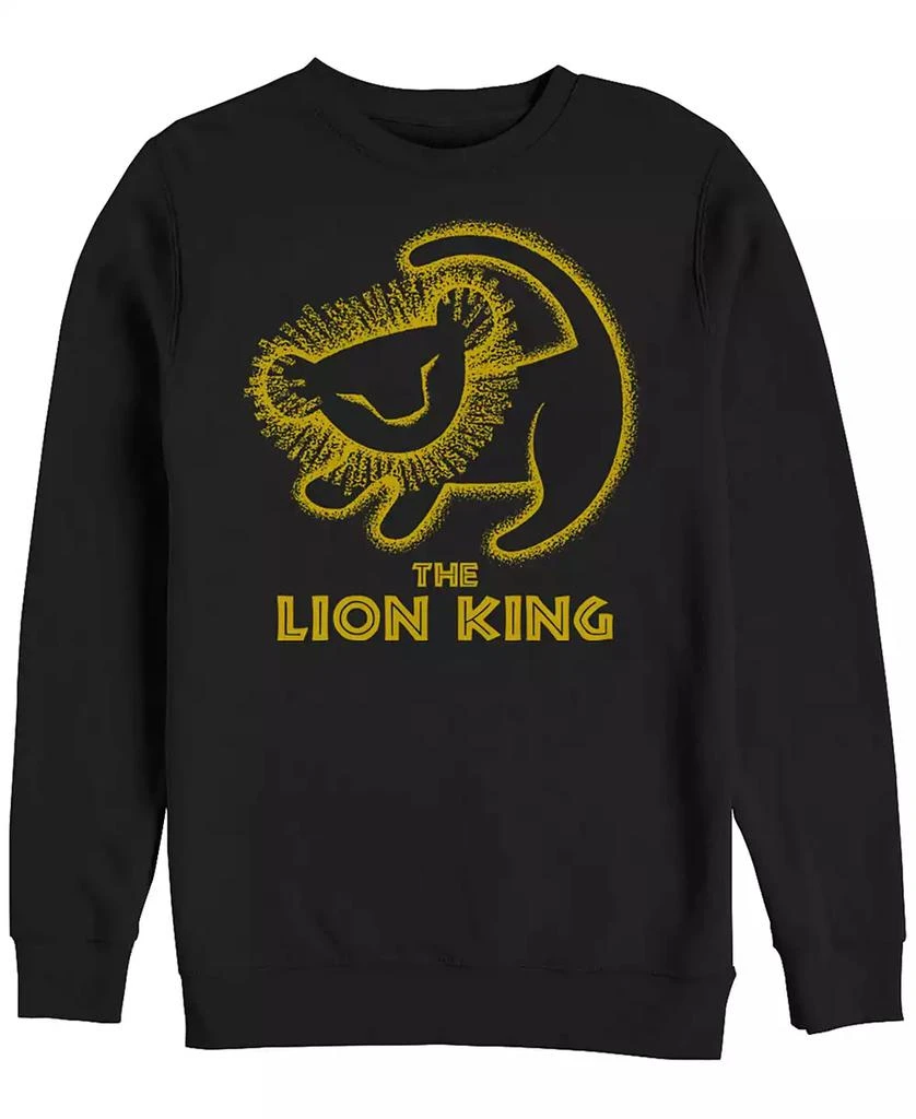 商品Disney|Disney Men's Lion King Simba Cave Painting, Crewneck Fleece,价格¥337,第1张图片