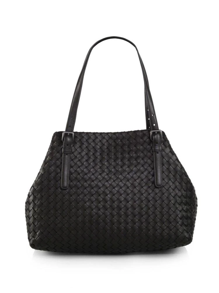 商品Bottega Veneta|Medium Double Handle Leather Tote,价格¥25111,第1张图片