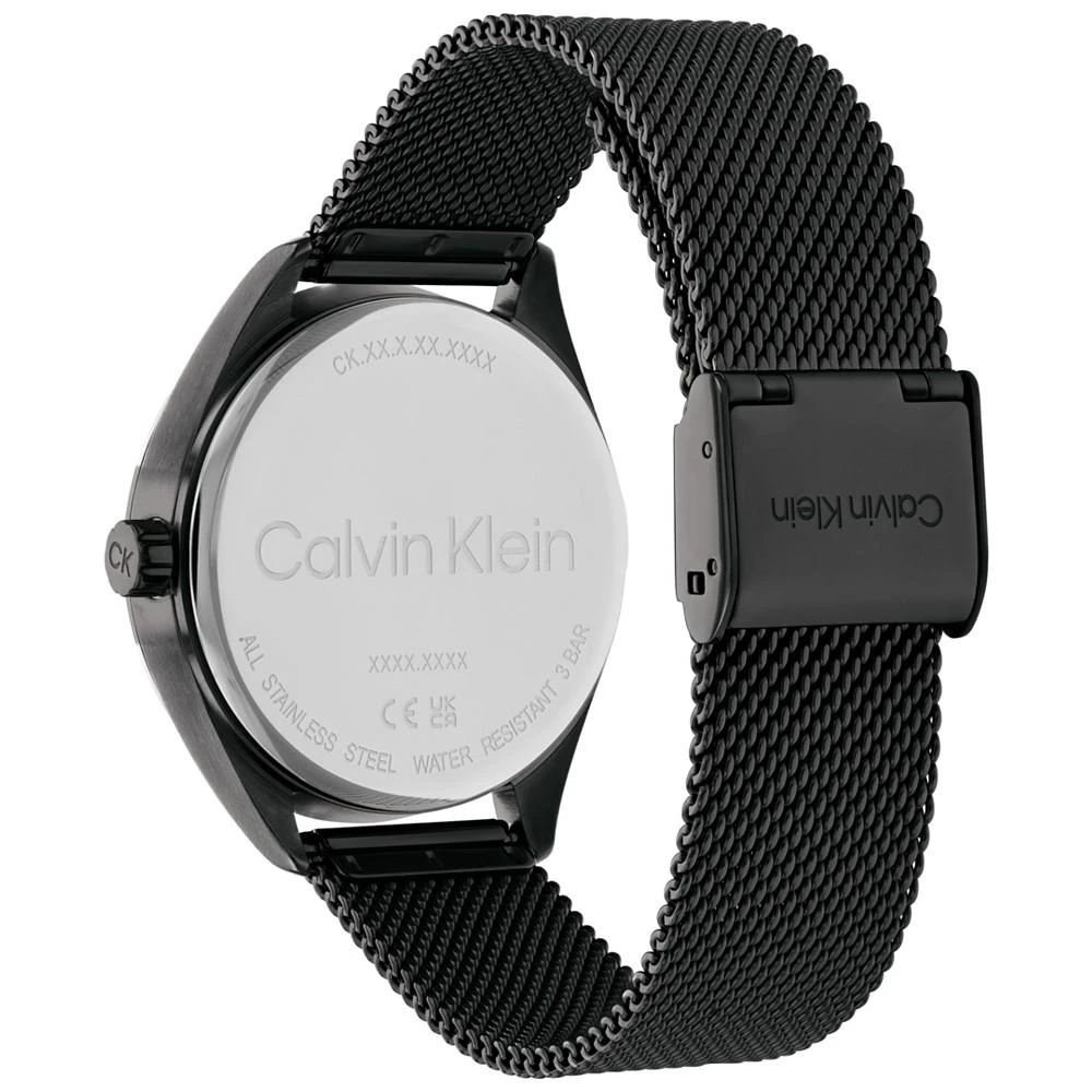 商品Calvin Klein|Women's Black Stainless Steel Mesh Bracelet Watch 36mm,价格¥1126,第3张图片详细描述