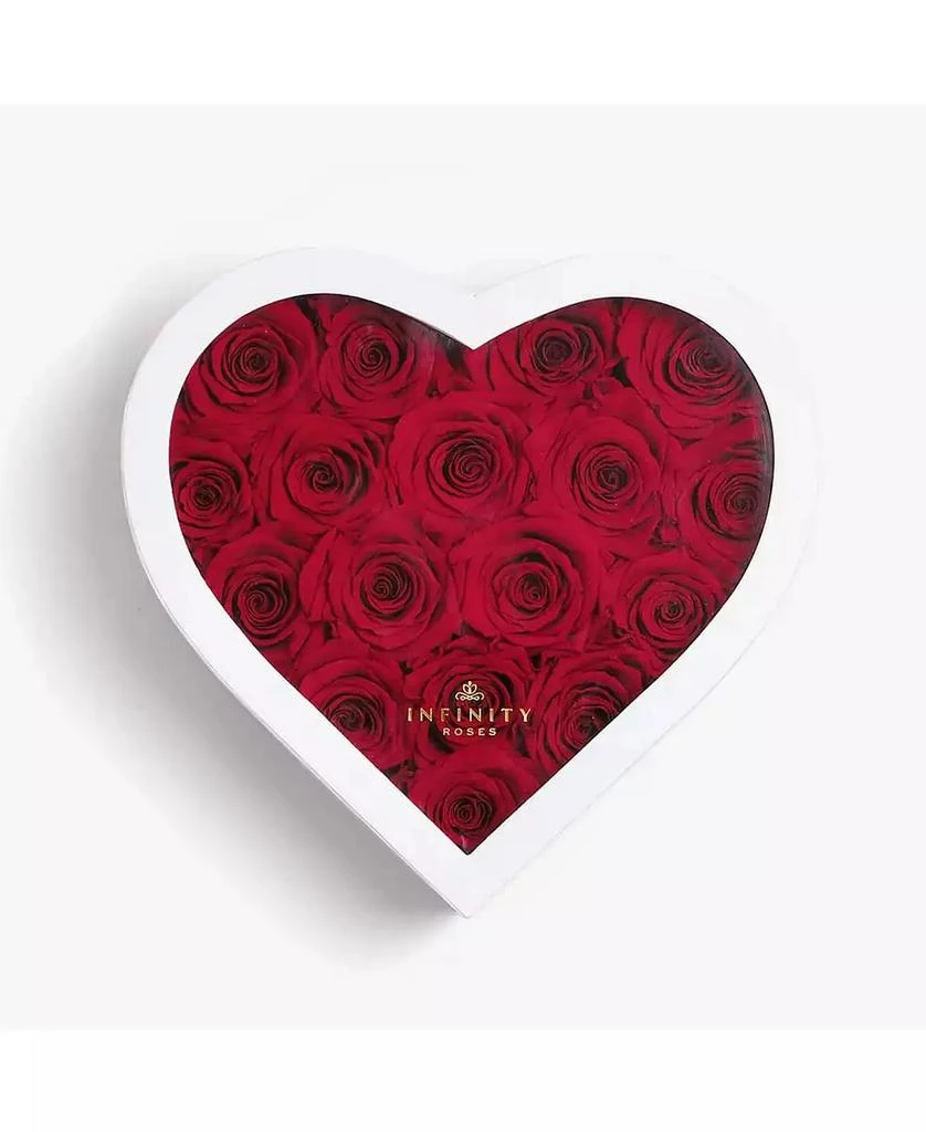 商品Infinity Roses|Heart Box of 17 Red Real Roses Preserved to Last Over a Year,价格¥1495,第3张图片详细描述