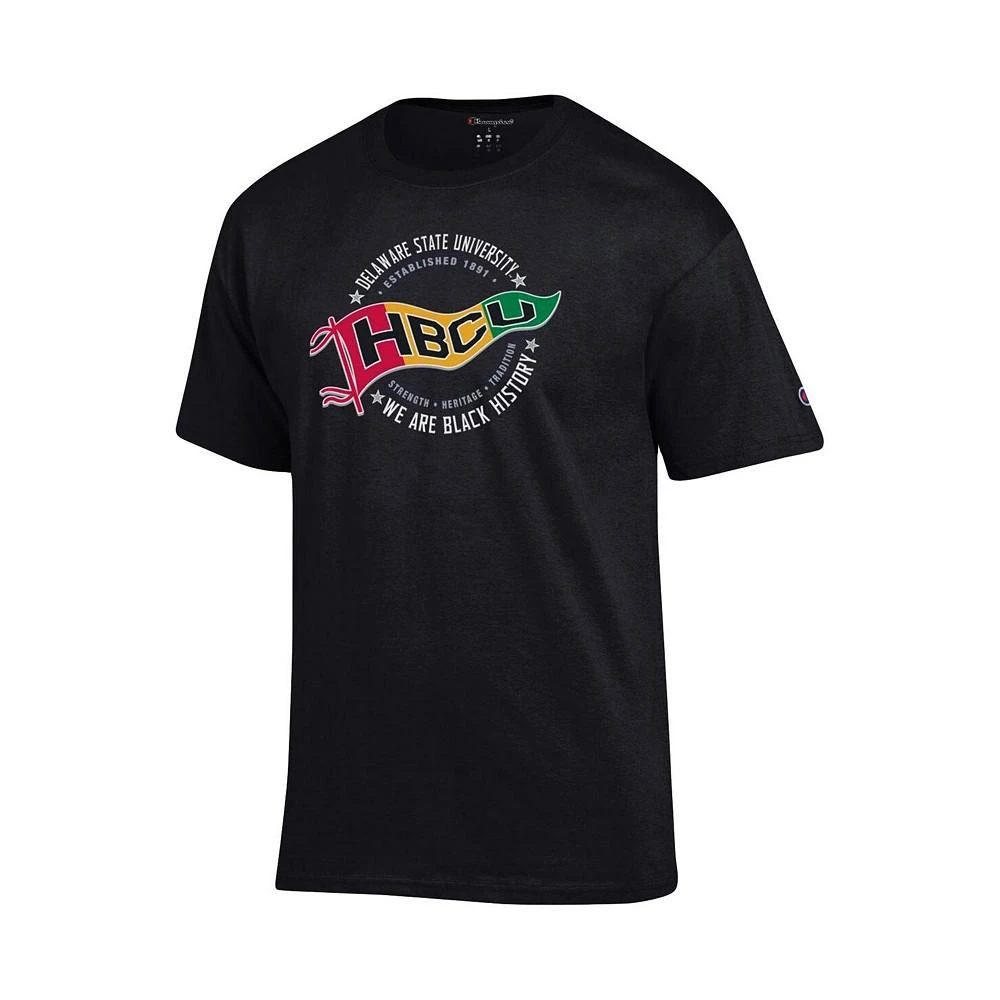 商品CHAMPION|Men's Black Delaware State Hornets Pennant T-shirt,价格¥118,第3张图片详细描述