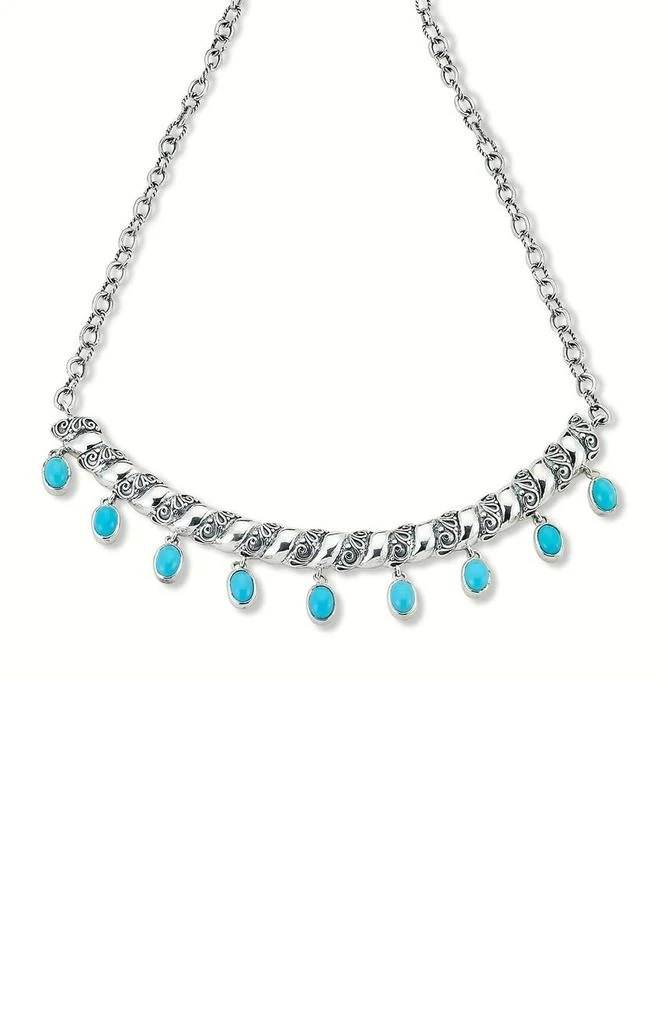 商品SAMUEL B.|Sterling Silver Turquoise Charm Necklace,价格¥2718,第1张图片