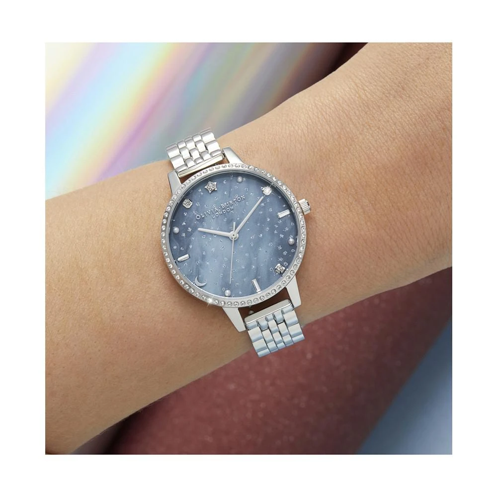 商品Olivia Burton|Women's Celestial Stainless Steel Bracelet Watch 34mm,价格¥880,第3张图片详细描述