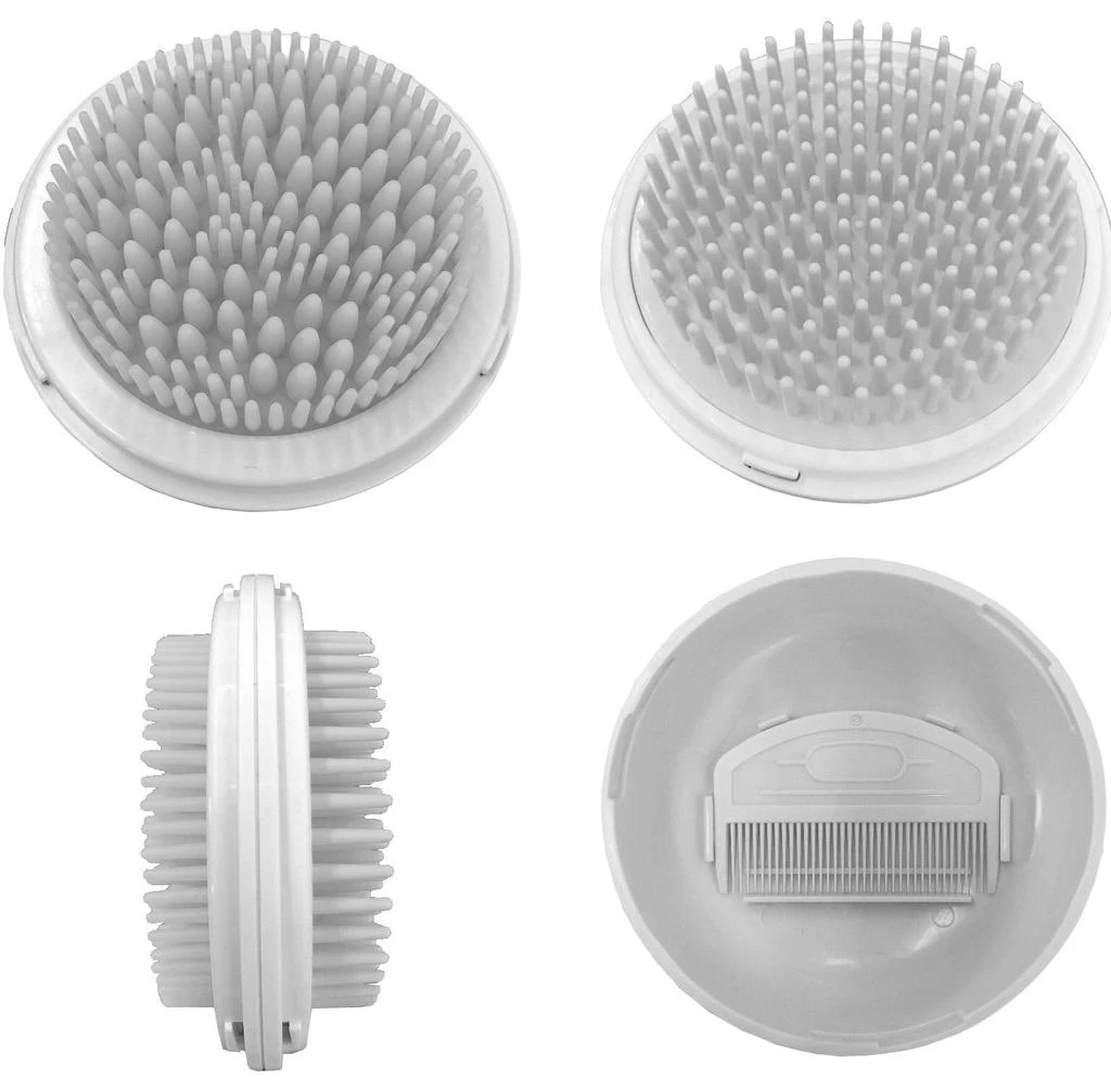 商品Pet Life|'Bravel' 3-in-1 Travel Pocketed Dual Grooming Brush and Pet Comb,价格¥111,第5张图片详细描述