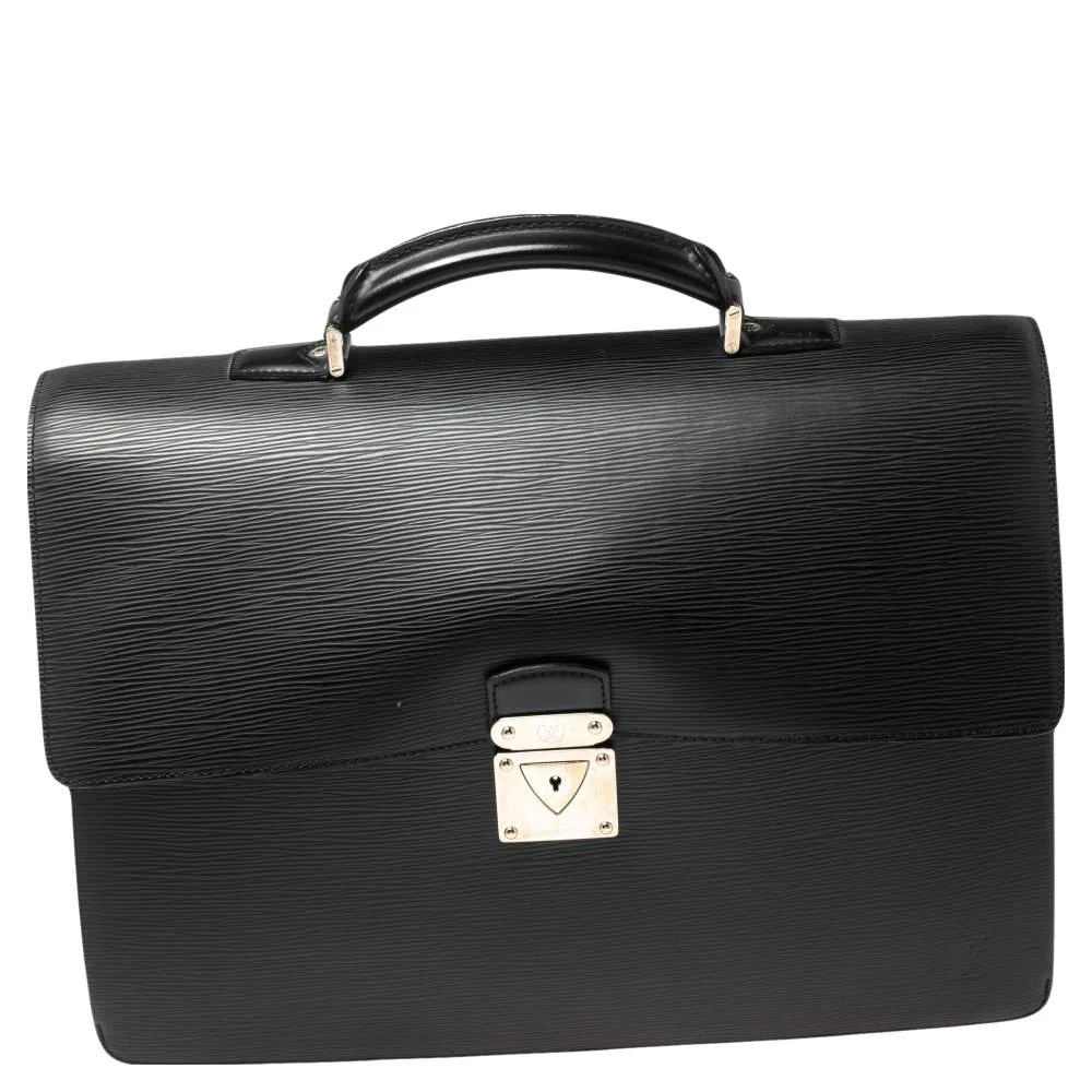 商品[二手商品] Louis Vuitton|Louis Vuitton Black Epi Leather Robusto 1 Briefcase,价格¥4403,第1张图片