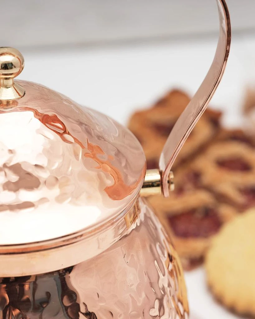 商品Coppermill Kitchen|Vintage Inspired Copper Hand Hammered Teapot,价格¥1319,第5张图片详细描述