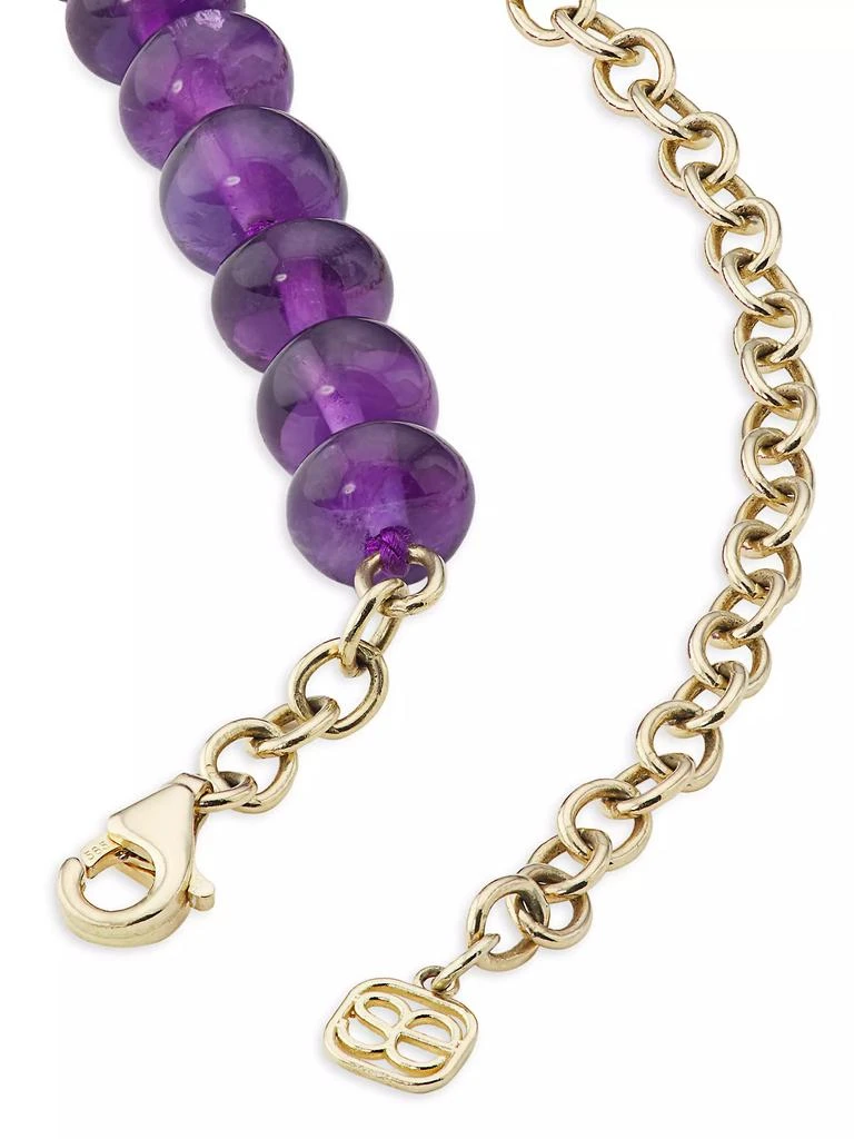 商品Sydney Evan|Daisy Beaded 14K Gold, Diamond & Amethyst Necklace,价格¥46544,第3张图片详细描述