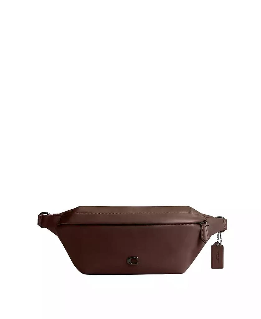 商品Coach|Men's Weight Leather Hall Belt Bag,价格¥2220,第1张图片