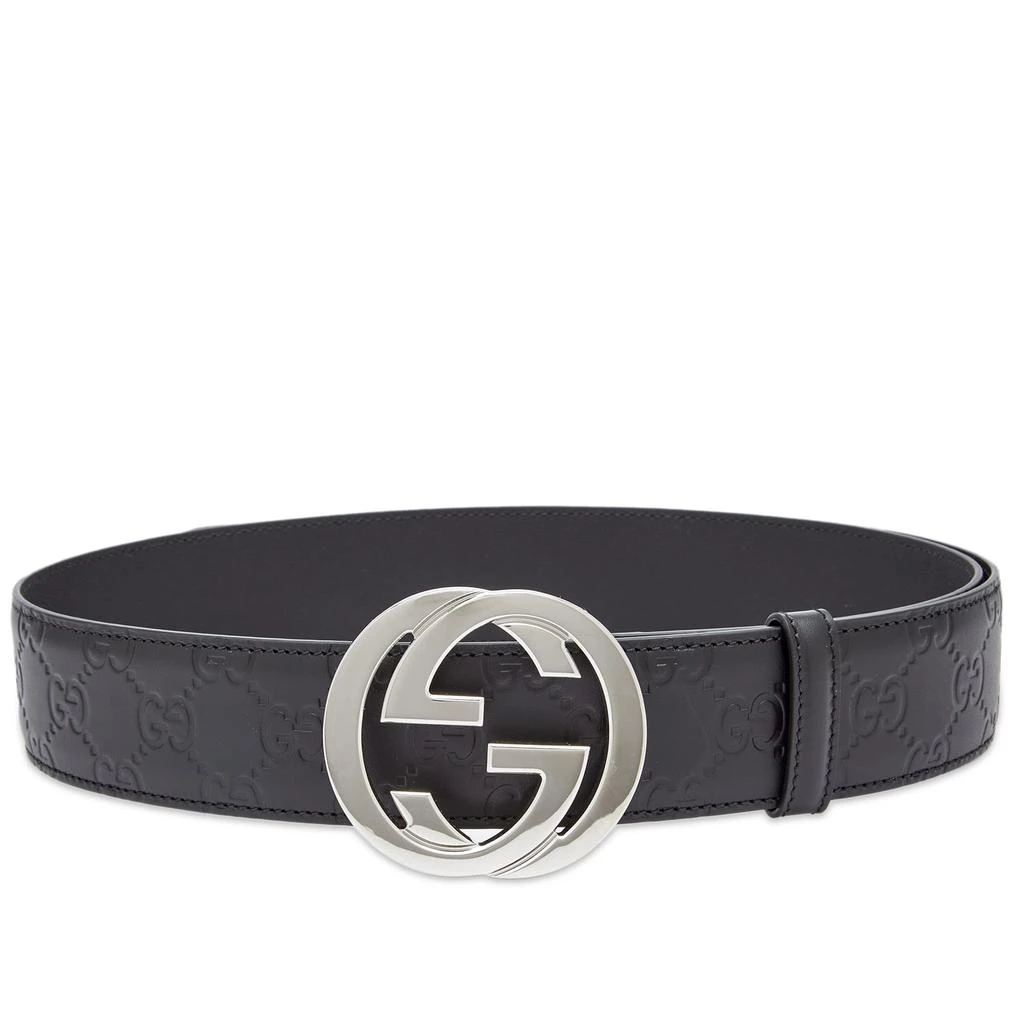 商品Gucci|Gucci GG Interlock Embossed Belt,价格¥3138,第1张图片