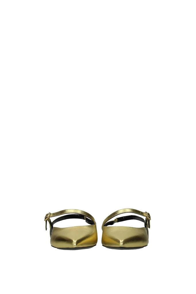 商品Celine|Sandals Leather Gold,价格¥1848,第3张图片详细描述