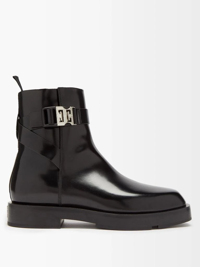 商品Givenchy|Square-toe leather ankle boots,价格¥7838,第1张图片