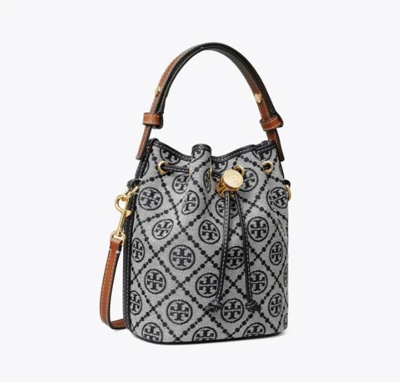 汤丽柏琦T MONOGRAM 新版迷你撞色压花水桶包（香港仓发货） 商品