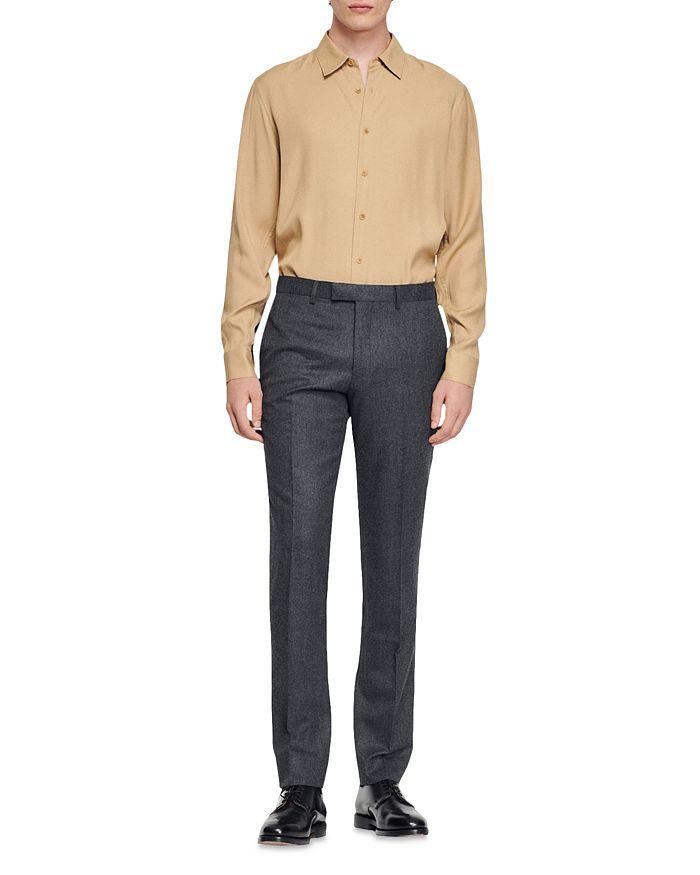 商品Sandro|120s Wool Flannel Suit Pants,价格¥2844,第5张图片详细描述