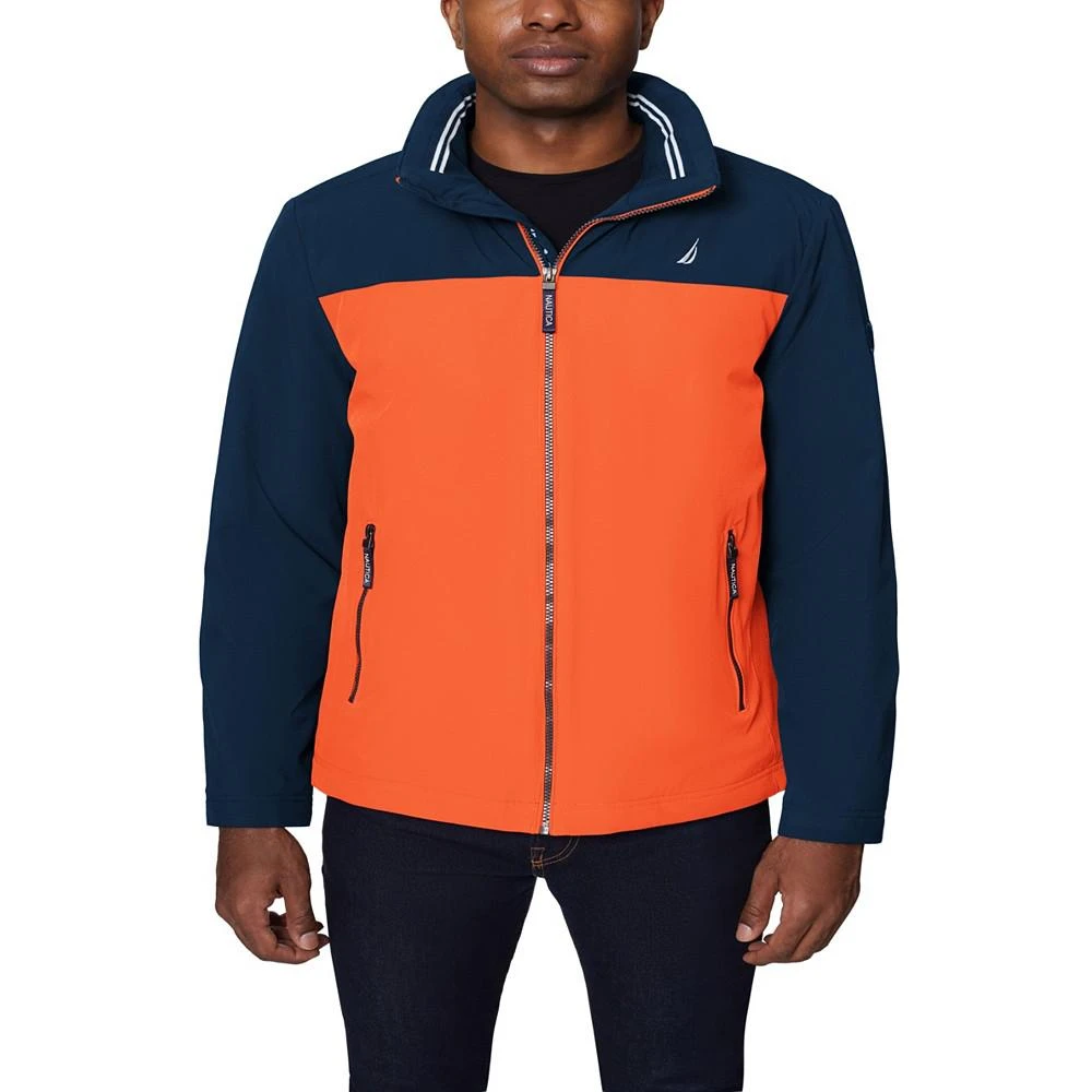 商品Nautica|Men's Colorblock Stretch Bomber Jacket,价格¥584,第1张图片