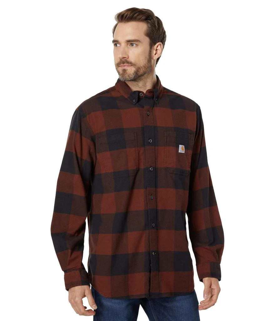 商品Carhartt|Rugged Flex® Relaxed Fit Midweight Flannel Long Sleeve Plaid Shirt,价格¥375,第1张图片