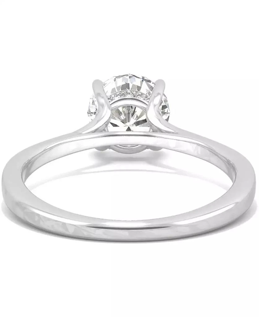 商品Charles & Colvard|Moissanite Engagement Ring (1-5/8 ct. t.w. DEW) in 14k White Gold,价格¥9793,第5张图片详细描述