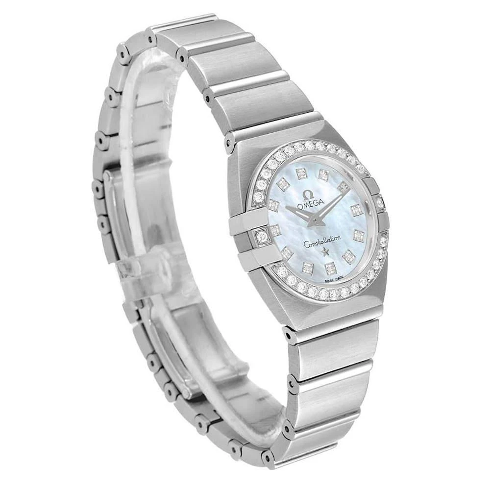 Omega MOP Diamonds Stainless Steel Constellation 123.15.24.60.05.001 Women's Wristwatch 24 mm 商品