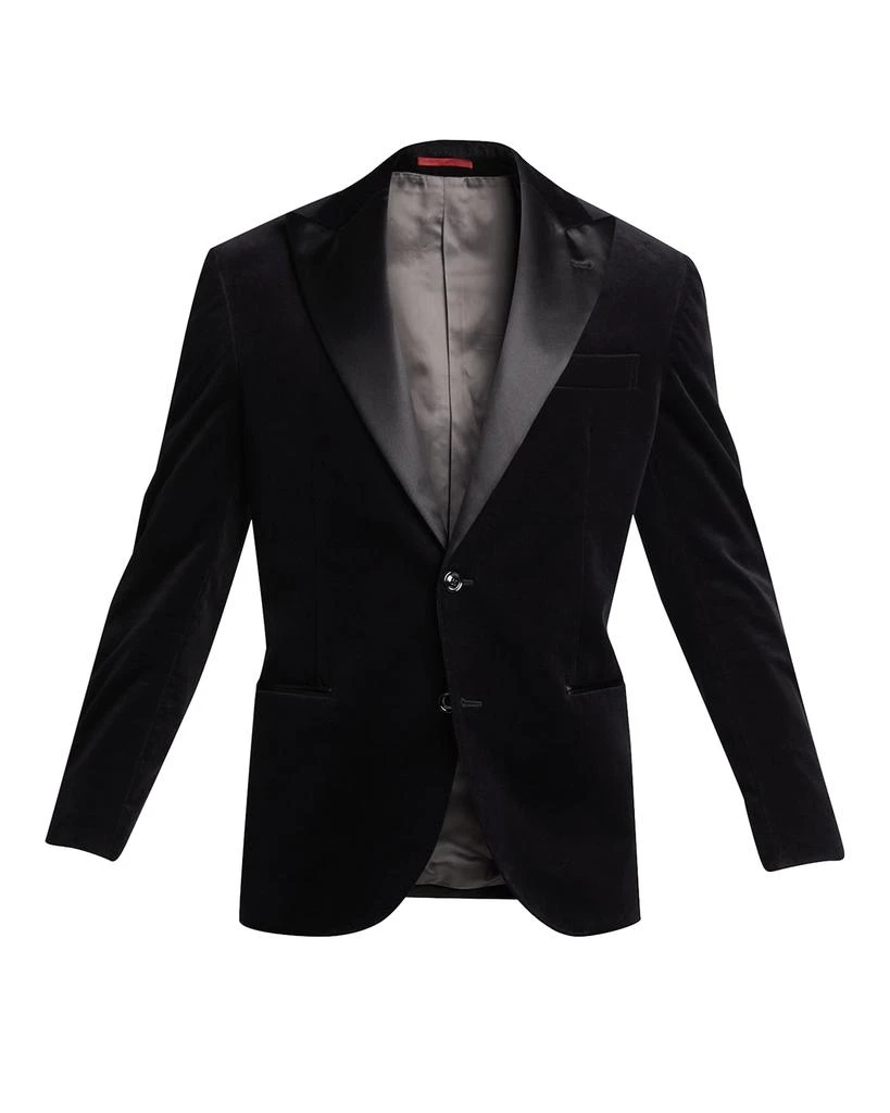 商品Brunello Cucinelli|Men's Giacca Velvet Peak-Lapel Jacket,价格¥28236,第5张图片详细描述
