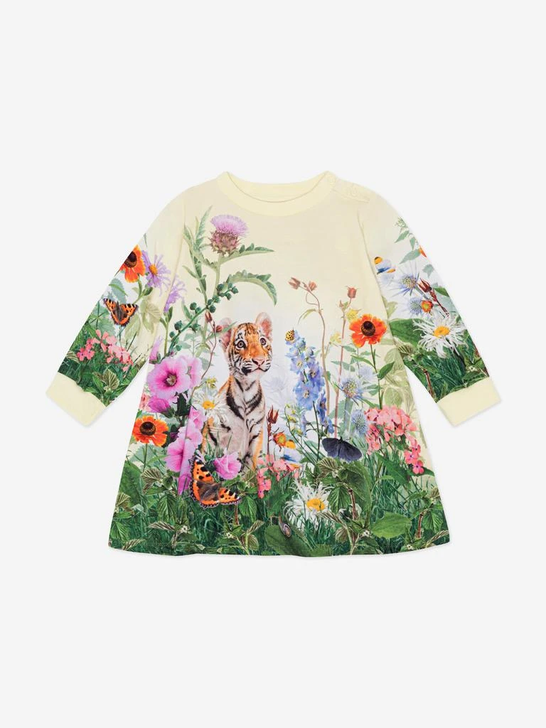 商品MOLO|Baby Girls Garden Tiger Sweater Dress in Multicolour,价格¥226,第1张图片