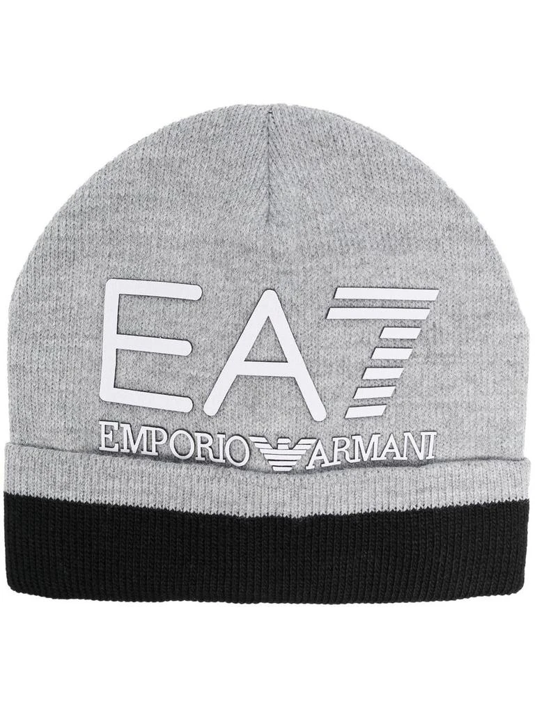 商品EA7|EA7 - Oversized Logo Beanie,价格¥302,第1张图片