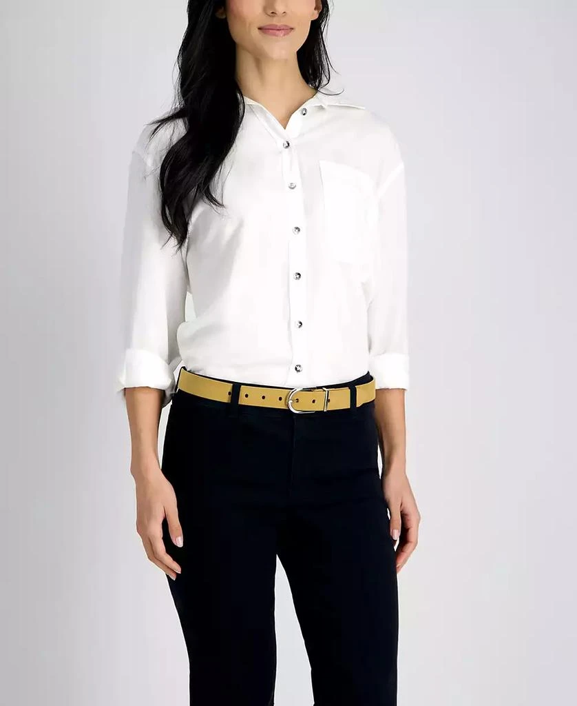 Women's Rounded Buckle Trouser Pant Dress Belt 商品