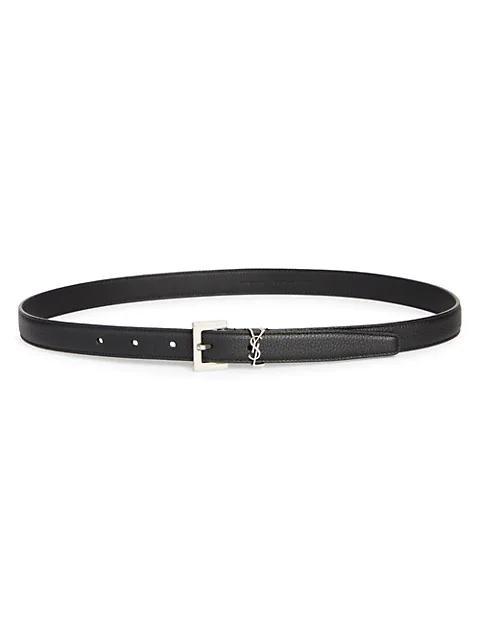 商品Yves Saint Laurent|Milo Logo Buckle Belt,价格¥3841,第1张图片