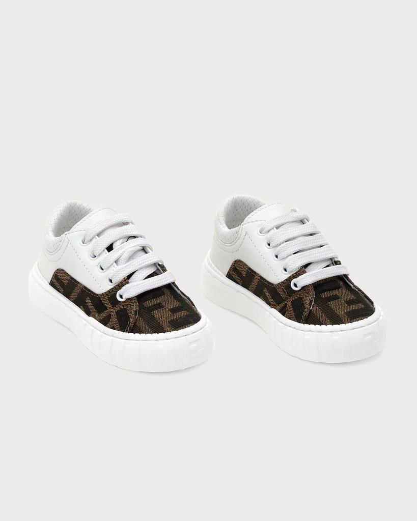 商品Fendi|Kid's FF Canvas Low-Top Sneakers, Baby,价格¥4364,第1张图片