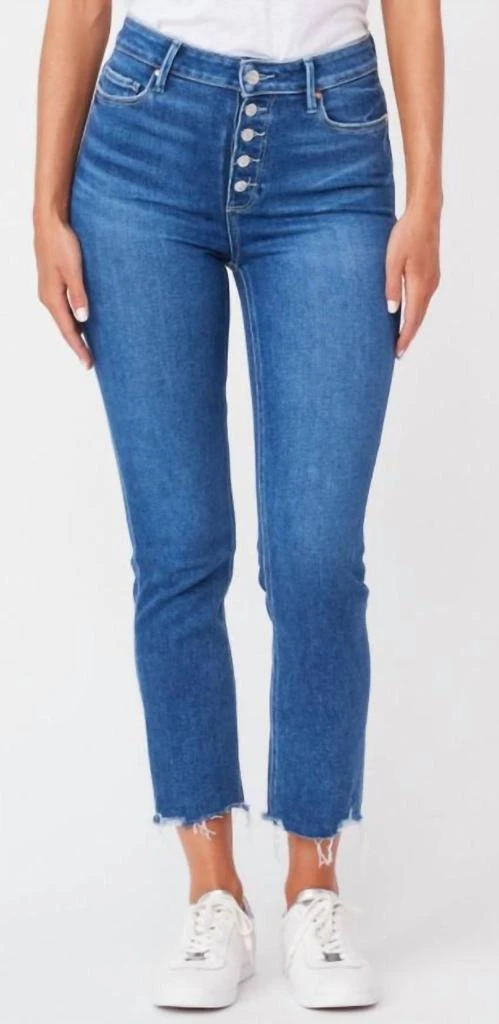 商品Paige|Cindy High-Rise Straight Leg In Medium Wash,价格¥1230,第1张图片