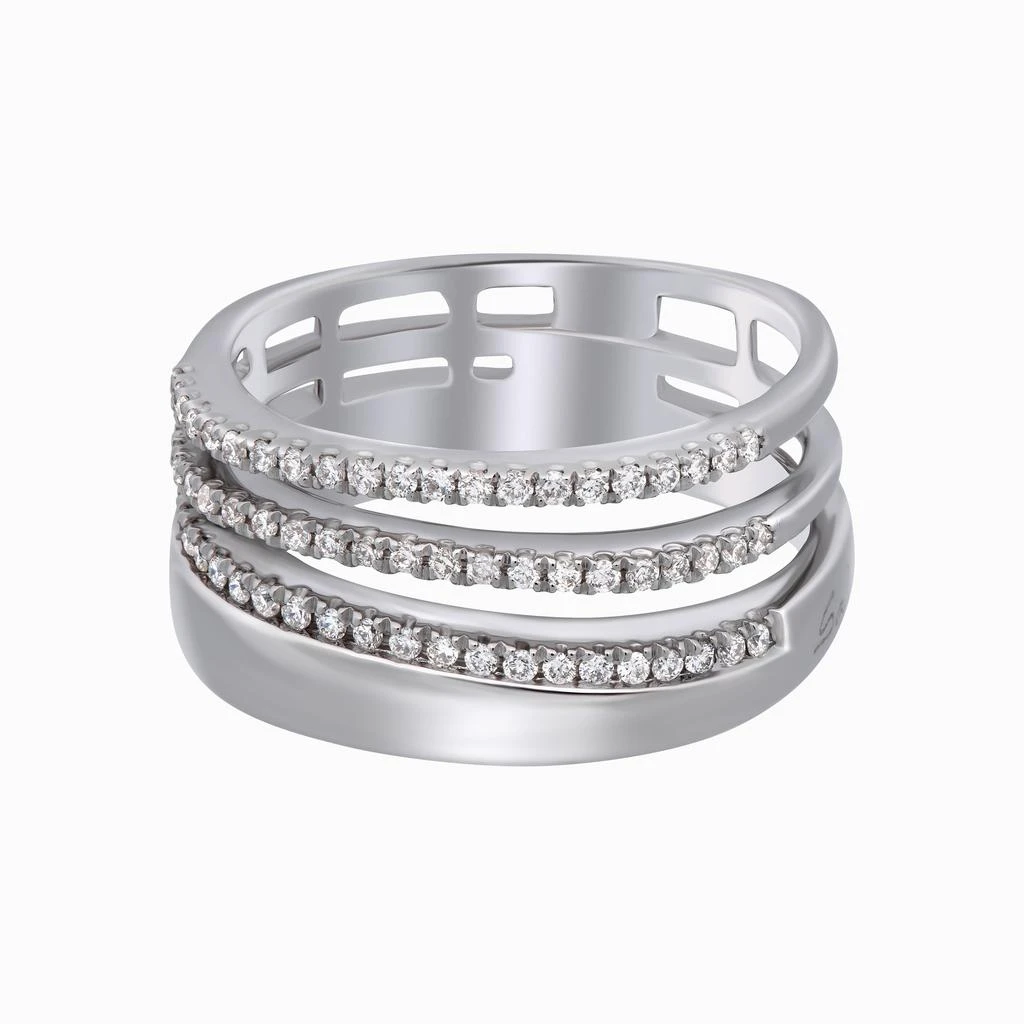 商品Salvini|SALVINI 18K White Gold, Diamond Band Ring 20071543,价格¥14653,第1张图片