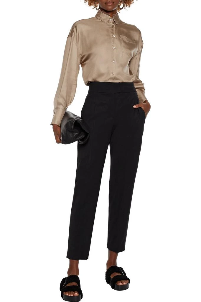 商品Brunello Cucinelli|Bead-embellished silk-satin twill shirt,价格¥5699,第4张图片详细描述