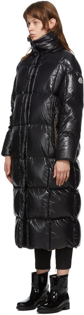 商品Moncler|Black Down Parnaiba Long Coat,价格¥17884,第6张图片详细描述