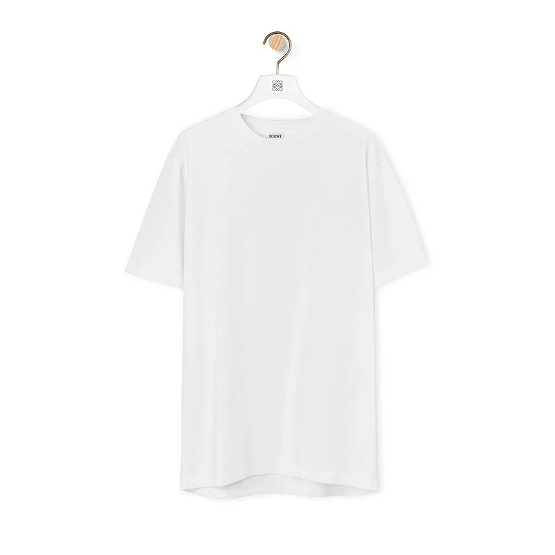 商品Loewe|【预售3-7天】LOEWE/罗意威 22年春夏新款 男女同款白色纯棉圆领短袖T恤S359333XBW-2100,价格¥2361,第4张图片详细描述