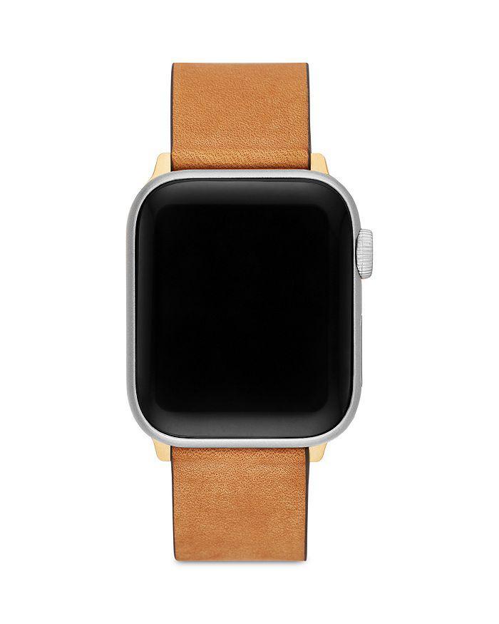 商品Tory Burch|Apple Watch® Eleanor Leather Strap,价格¥993,第4张图片详细描述