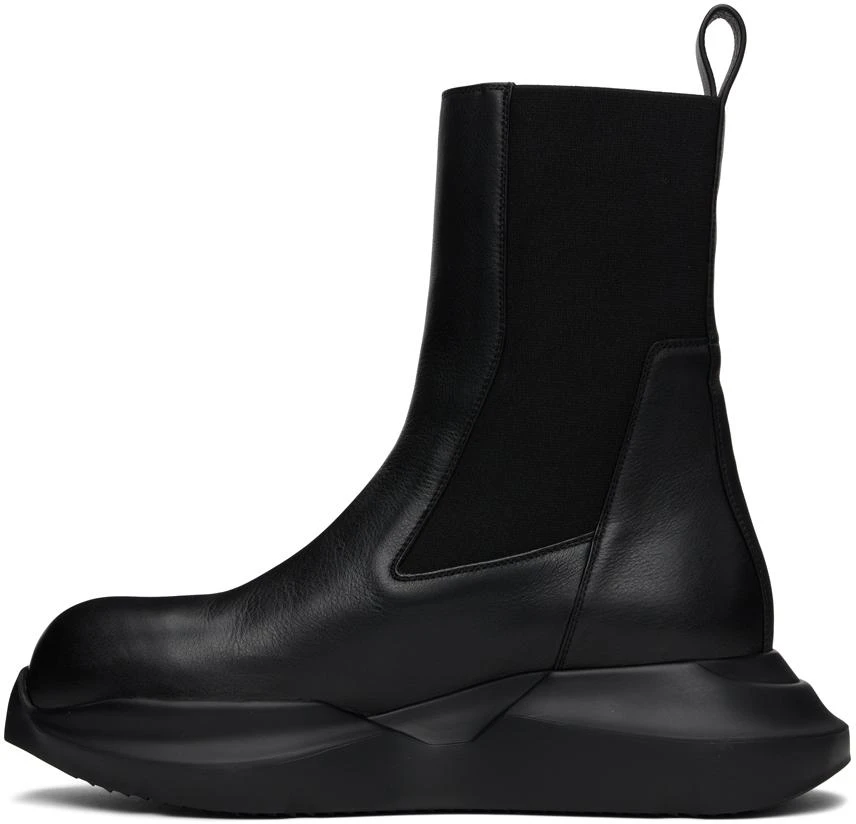 商品Rick Owens|Black Geth Beatle Chelsea Boots,价格¥4089,第3张图片详细描述