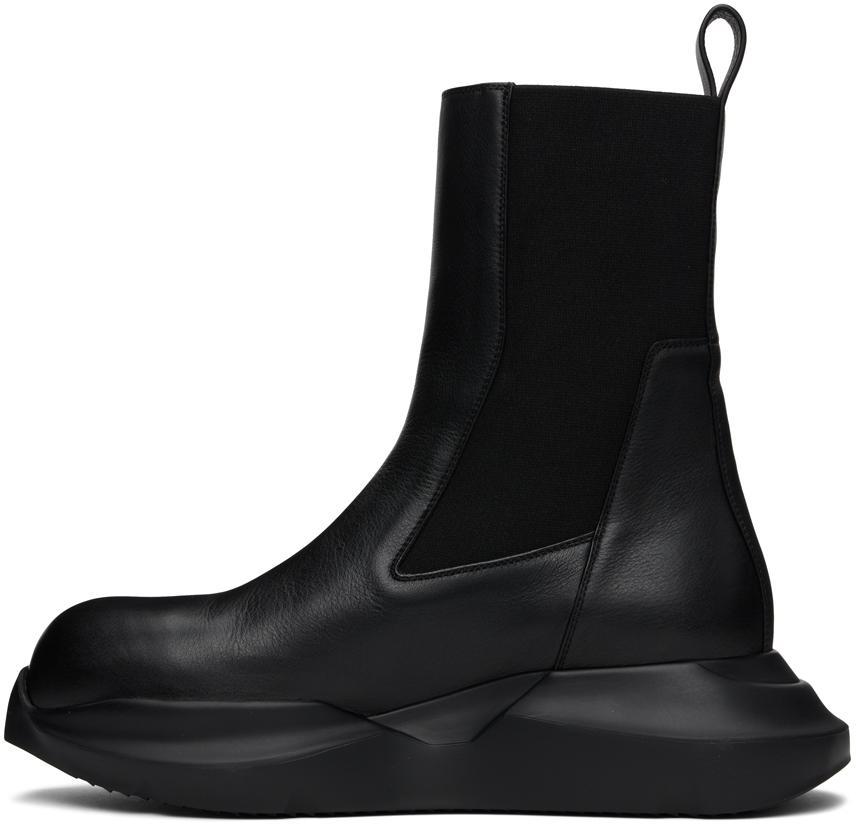 商品Rick Owens|Black Geth Beatle Chelsea Boots,价格¥4928,第5张图片详细描述