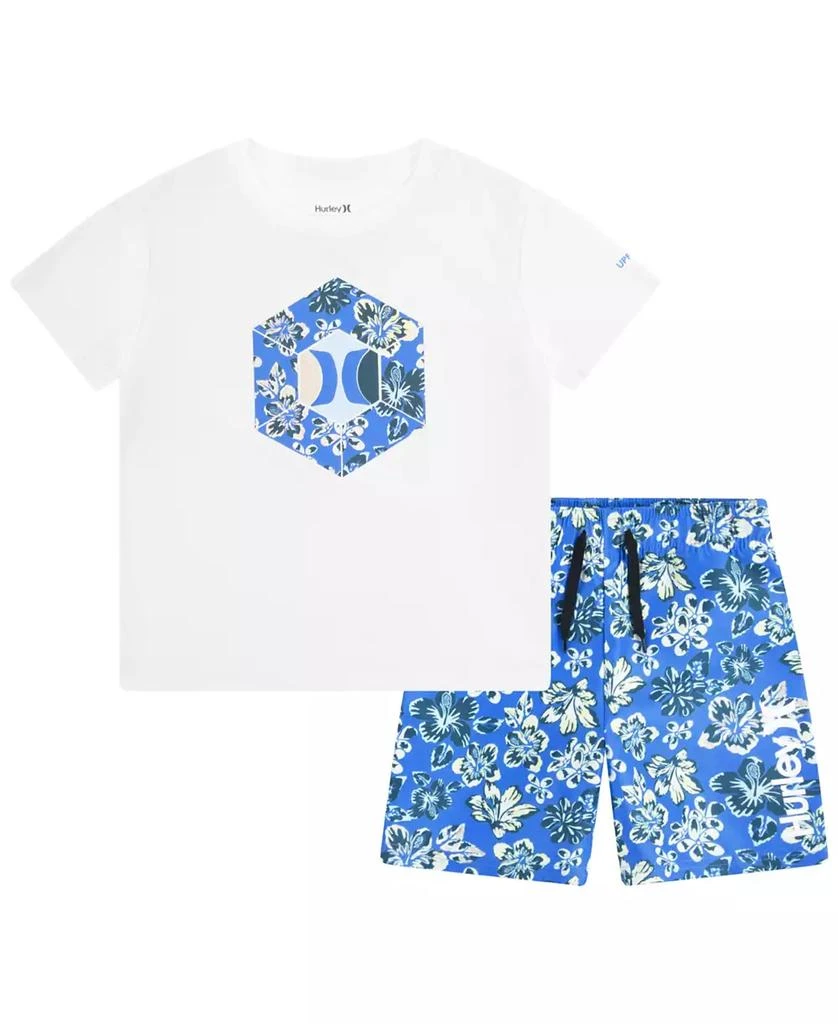 商品Hurley|Toddler Boys Multi Mini UPF50 Swim Set, 2 Piece,价格¥115,第1张图片