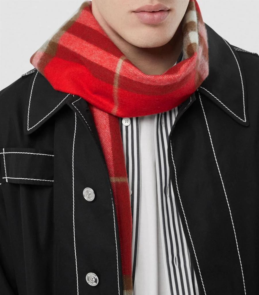 商品Burberry|The Classic Check Cashmere Scarf,价格¥3781,第4张图片详细描述