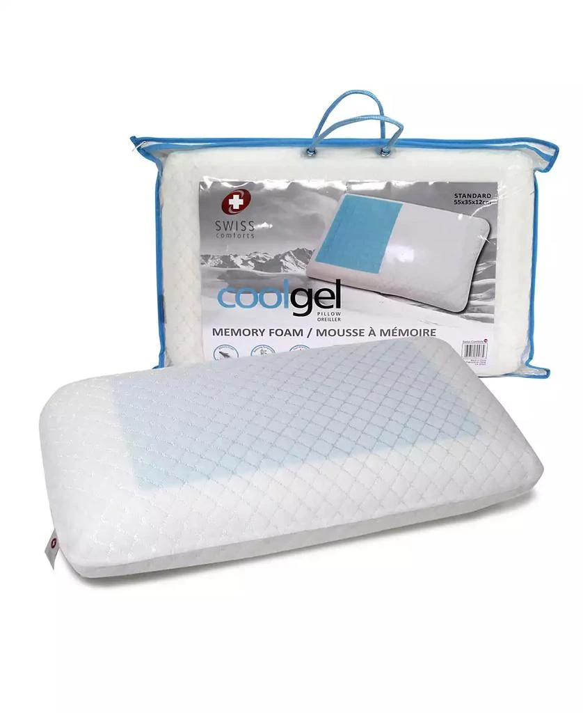 商品Swiss Comforts|Cool Gel Memory Foam Pillow, 22"X14",价格¥665,第1张图片
