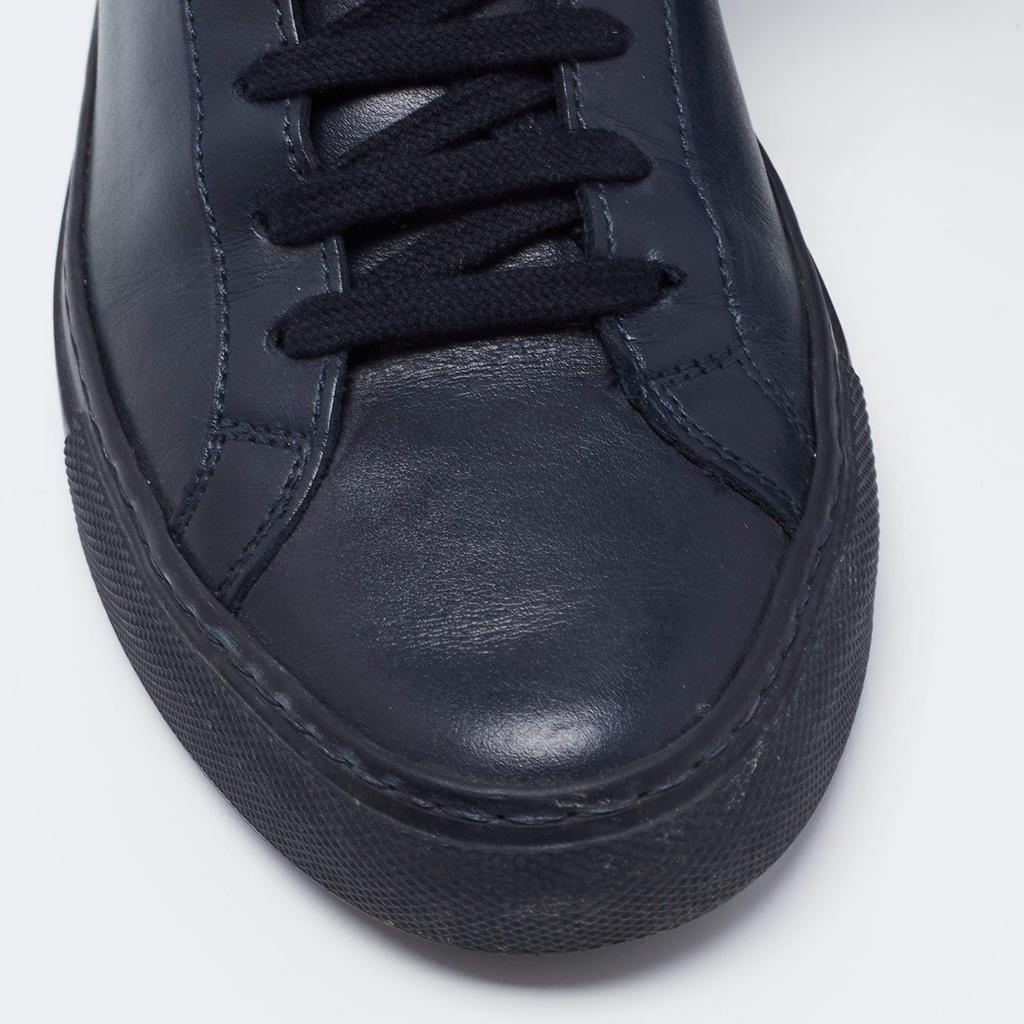 Common Projects Blue Leather Low Top Sneakers Size 35商品第7张图片规格展示