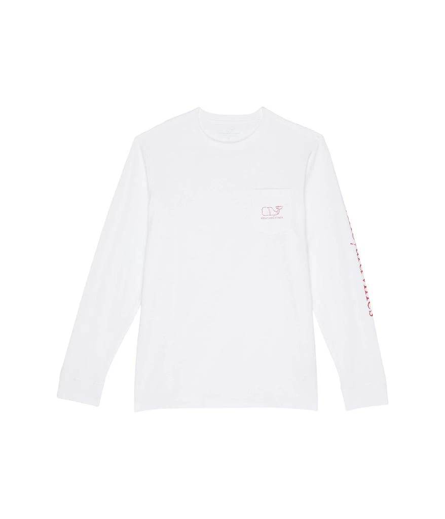 商品Vineyard Vines|Long Sleeve Vintage Baseball Whale Tee (Toddler/Little Kids/Big Kids),价格¥158,第1张图片