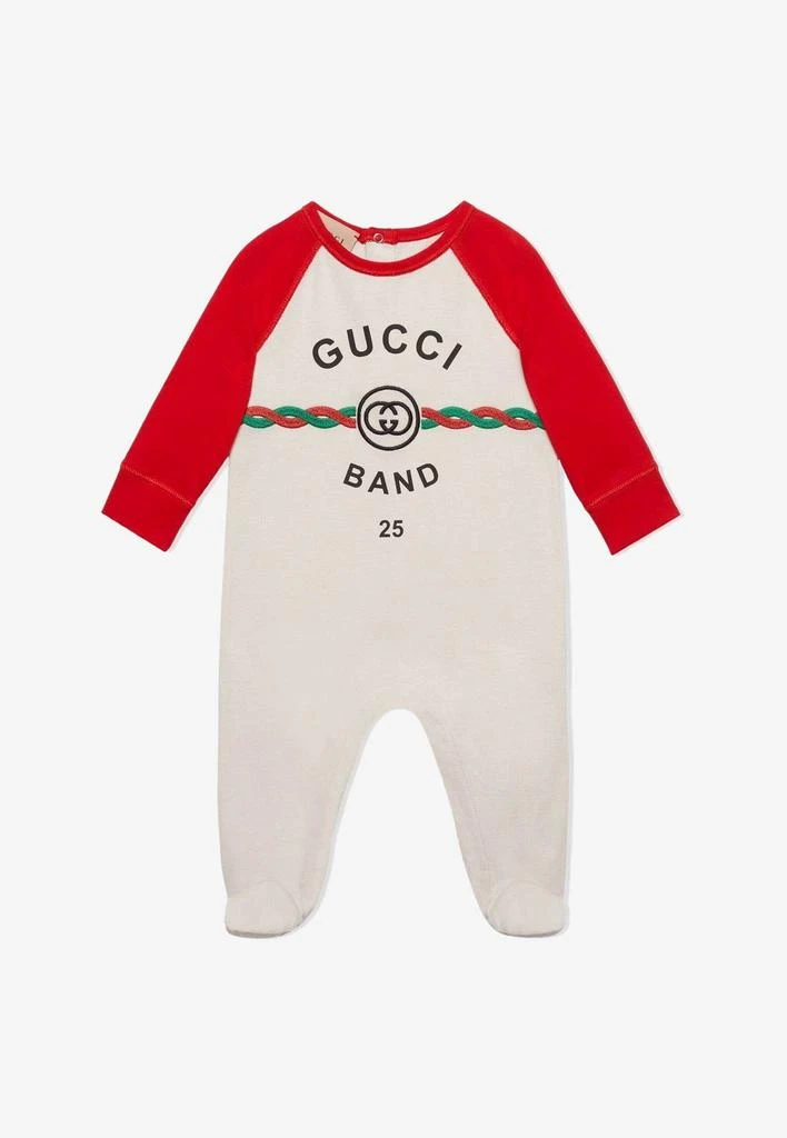 商品Gucci|Baby Boys Interlocking G Print Onesie,价格¥1938,第1张图片