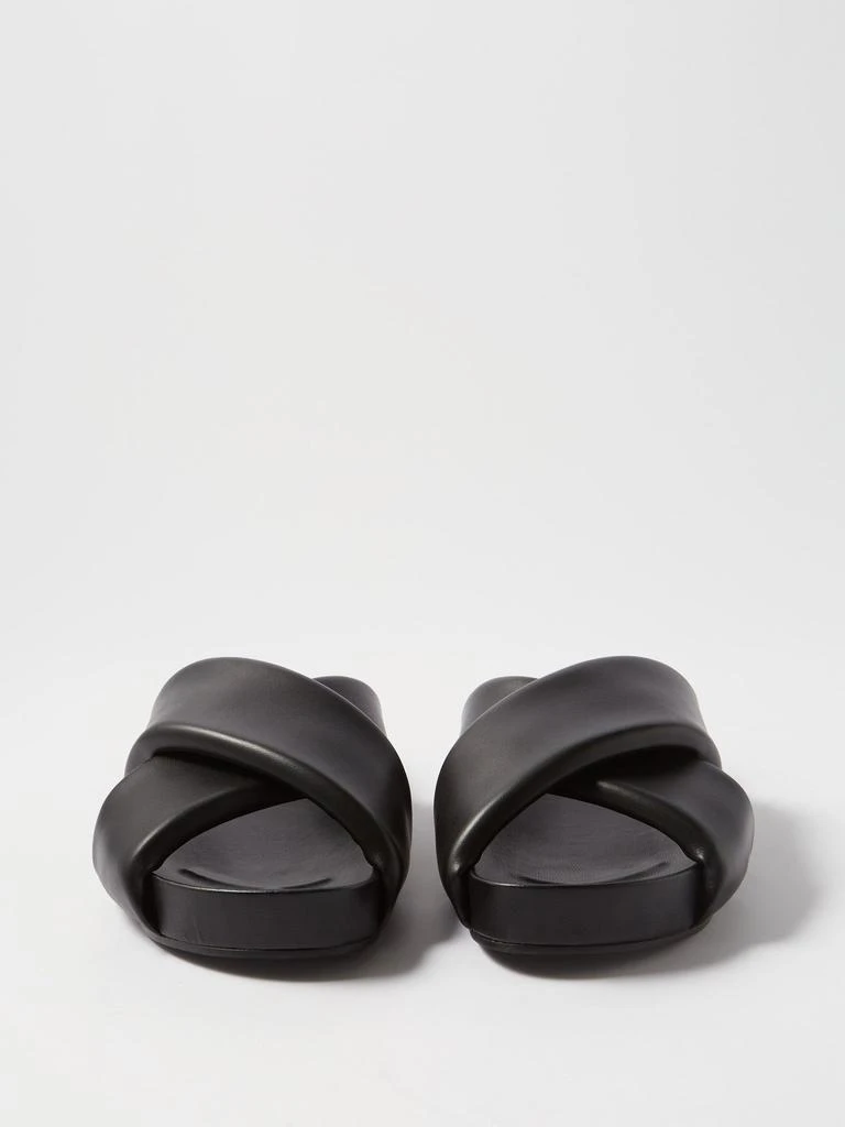 商品Jil Sander|Padded leather platform slides,价格¥2994,第5张图片详细描述