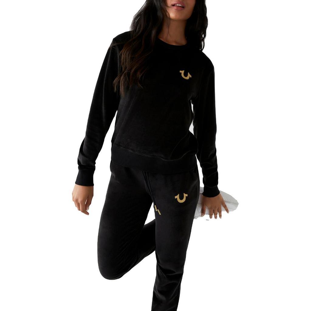 商品True Religion|True Religion Women's Velvet Long Sleeve Crewneck Sweatshirt,价格¥201,第6张图片详细描述