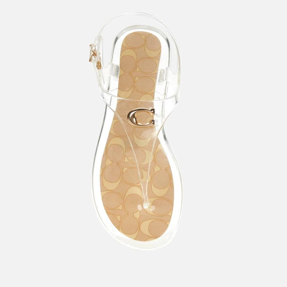 商品Coach|COACH WOMEN'S NATALEE RUBBER JELLY TOE POST SANDALS - CLEAR,价格¥410,第3张图片详细描述