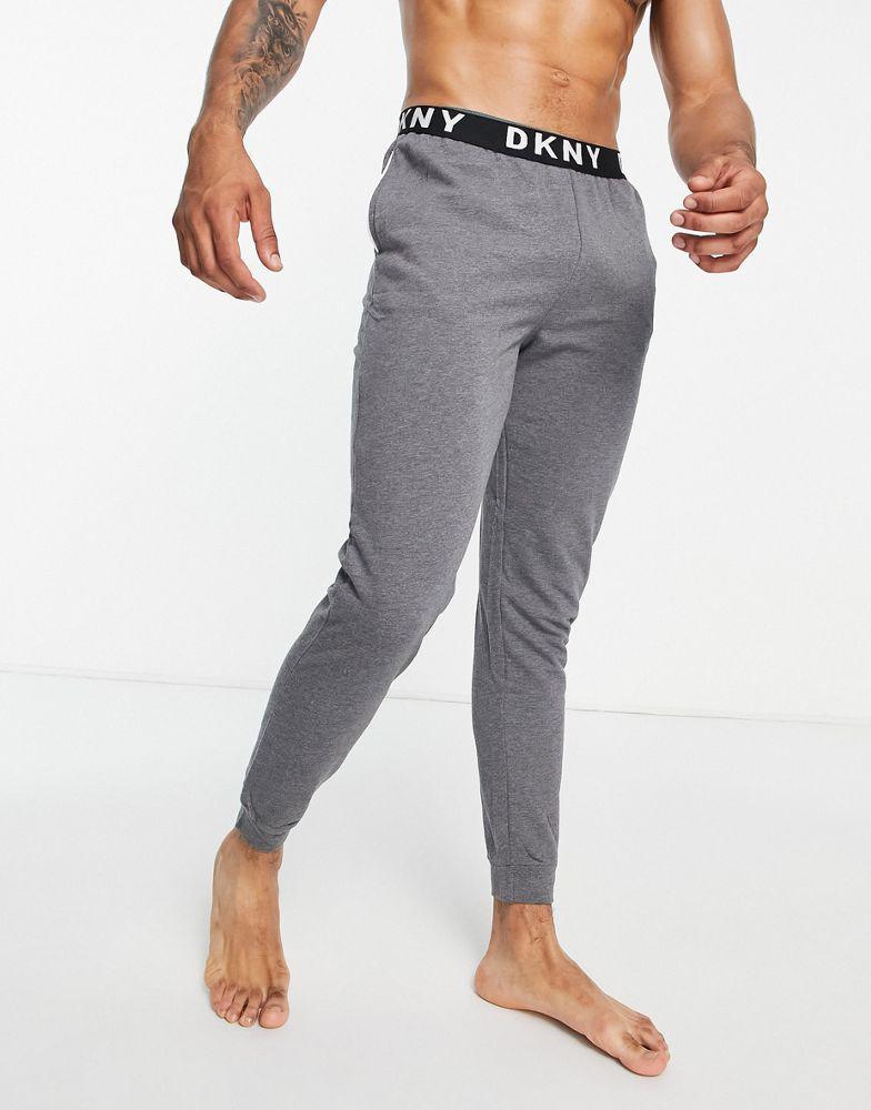 商品DKNY|DKNY Eagles lounge pant with logo waistband in charcoal,价格¥184,第1张图片