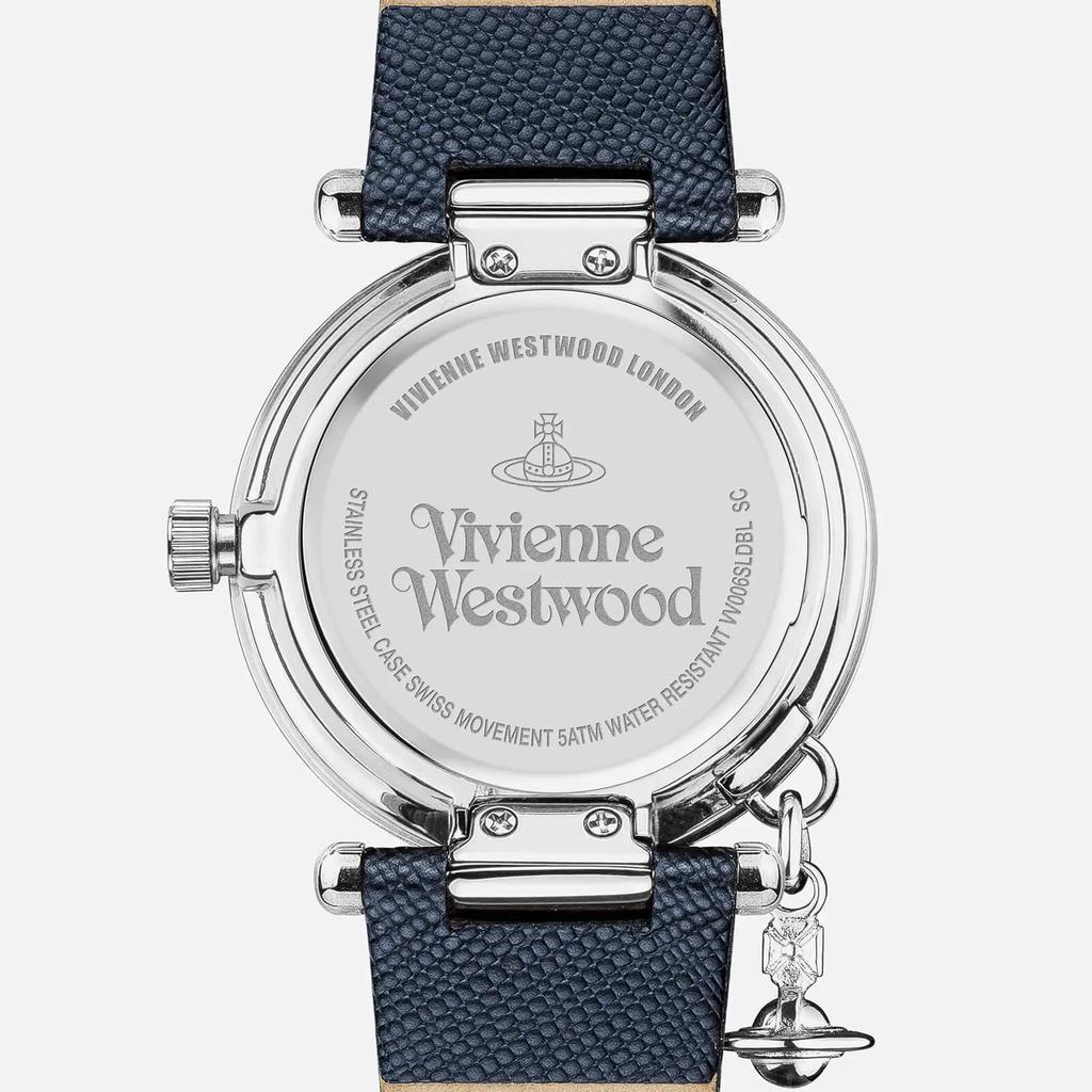 商品Vivienne Westwood|Vivienne Westwood Women's Orb Heart Watch - Blue/Silver,价格¥1669,第5张图片详细描述