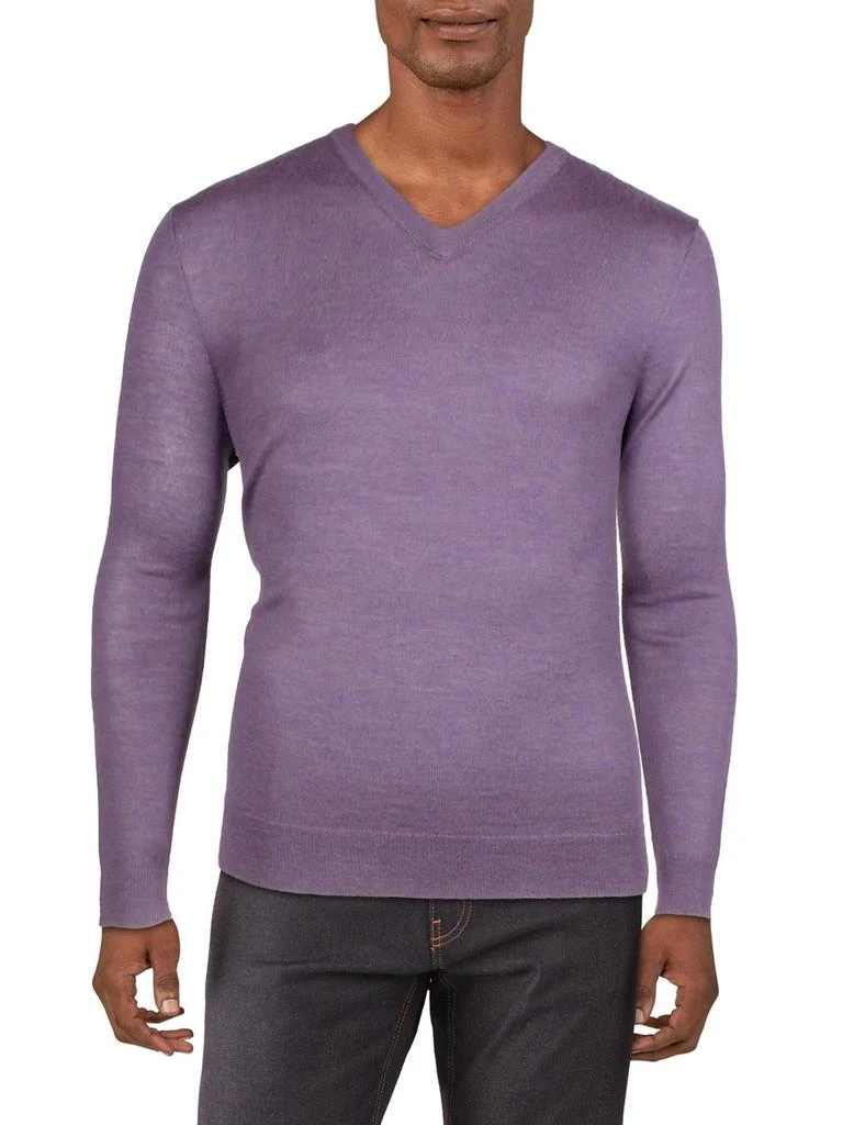 Mens Merino Wool V-Neck Sweater 商品